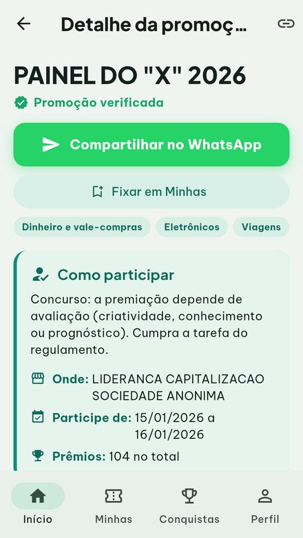 Detalhe de uma promoção verificada