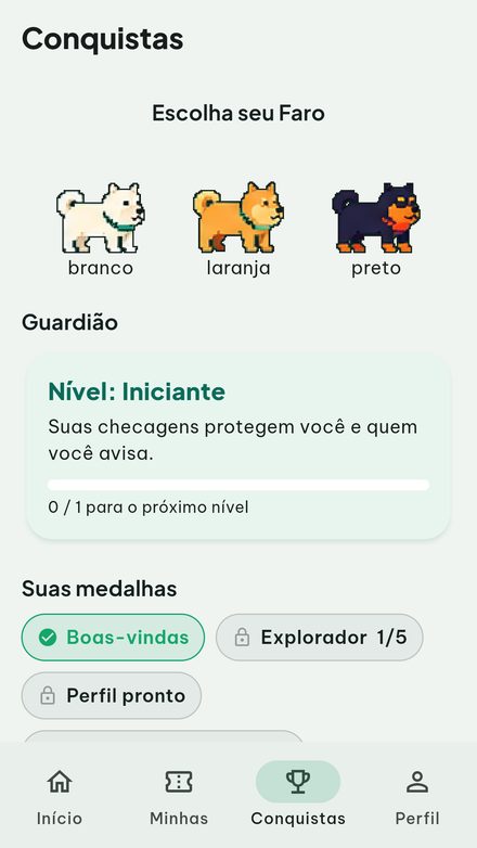 Conquistas com o guardião Faro